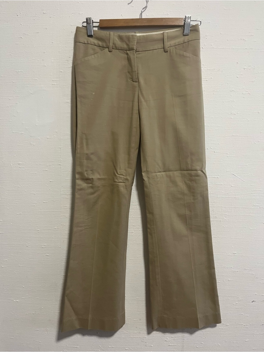 Theory Straight-Leg beige Dress Pants